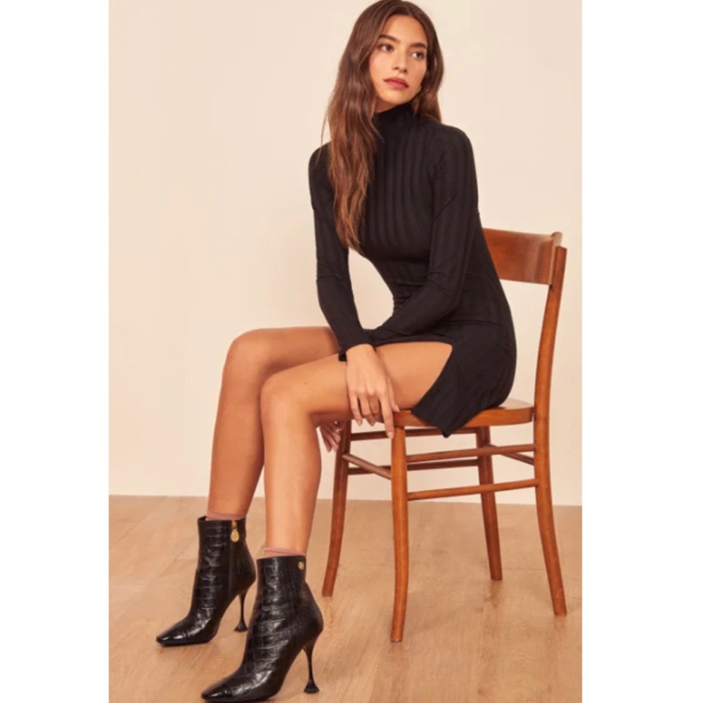 Reformation XS Libra Long Sleeve Mini Dress